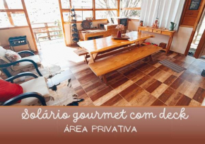 Chalé aconchegante com solário gourmet
